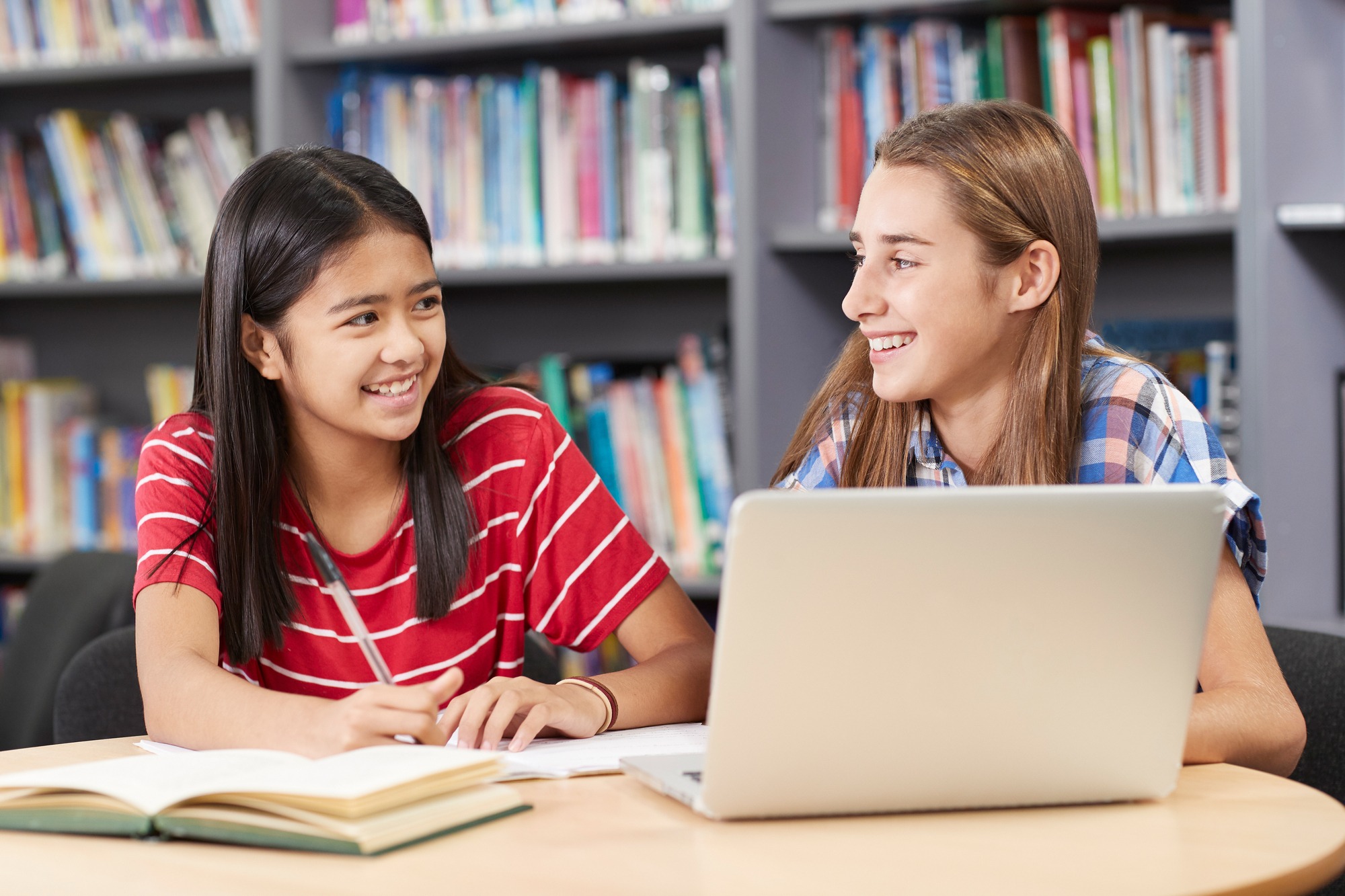 Two Female High School Students